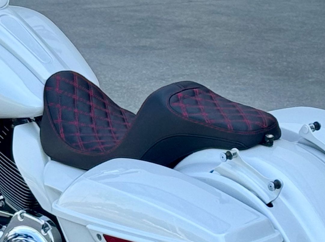 Harley-Davidson Tutti i ricambio per moto: Motorrad Sitz Schwarz Rot gesteppt Neu – Nuovo (secondo la descrizione) da Nebikon venduto da kau_2bfl