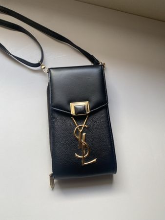 Elegante YSL Tasche Schwarz Gold - PreLoved