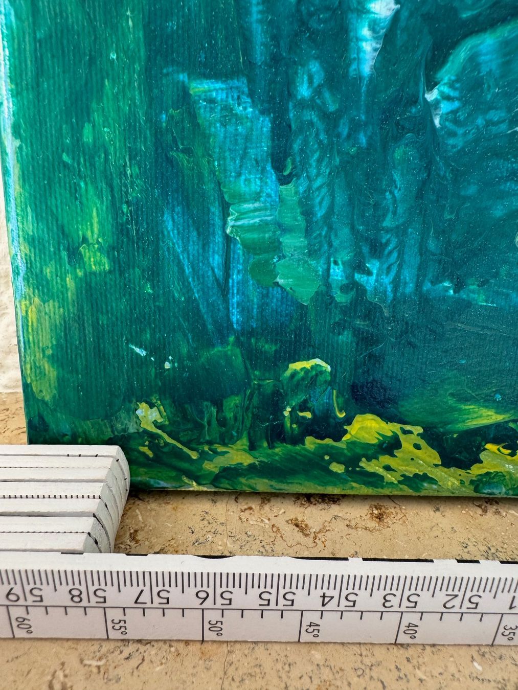 Dipinti: Ölbild 60 x 60 cm "Das grüne Wunder" – Usato da Kirchdorf AG venduto da coco123 3