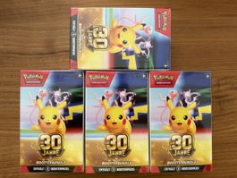 4x Pokémon 30 Jahre Booster Bundle Paket