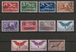 1923-30 : Serie Flugpost Nr. F3 - F13 : KP 710.--