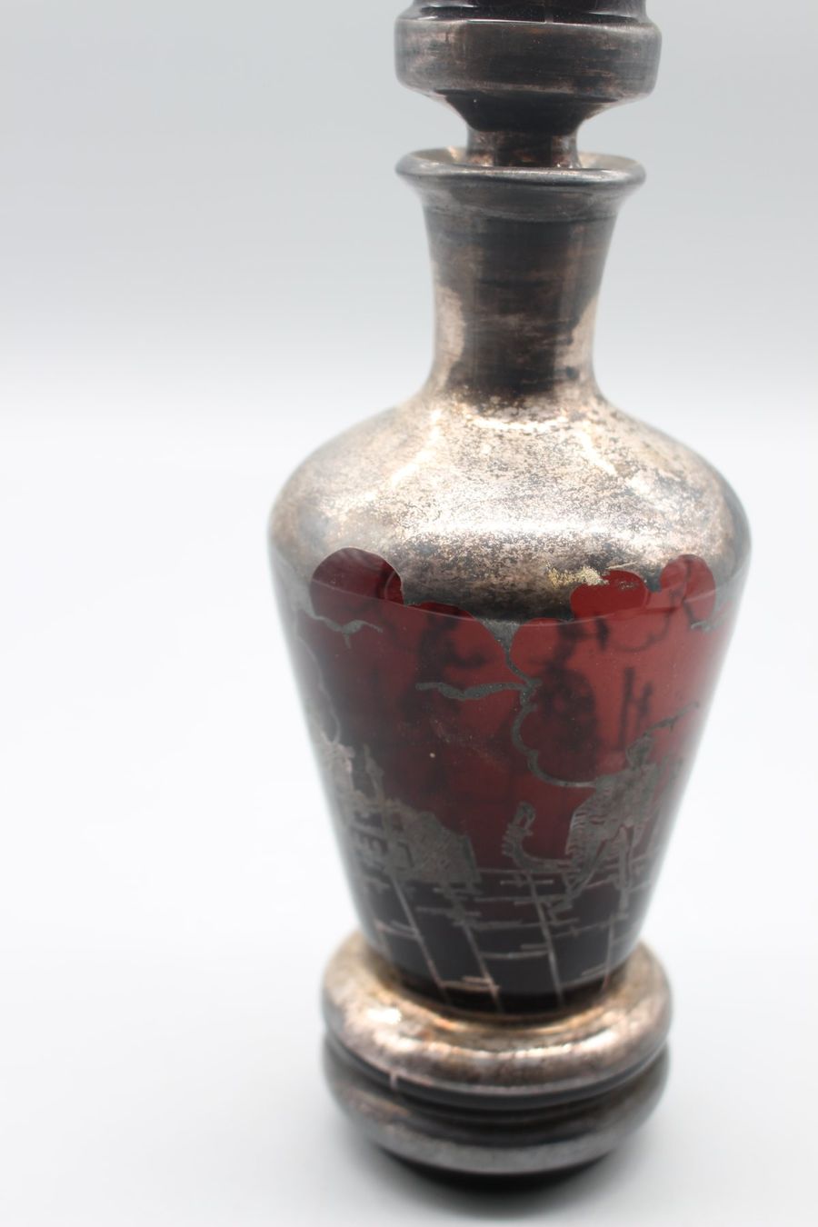 Carafes: Antike Karaffe Rubinrot mit Silberauflage – D'occasion à Bruettisellen par Collector_Store 4