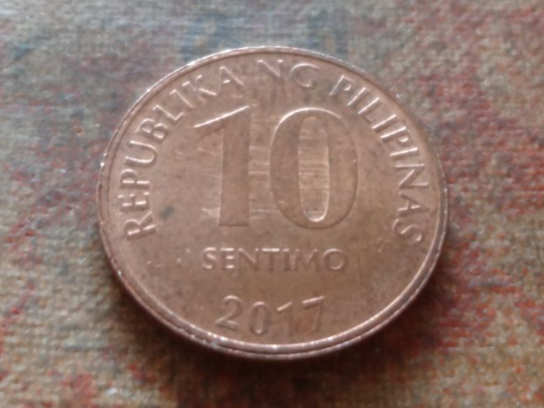 Alle Münzen: PHILIPPINES  10 Sentimo  2017  (1993 dos) – Gebraucht aus Romanel-sur-Lausanne von Swift13