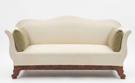 Sofa antiker Nussbaum  Biedermeier