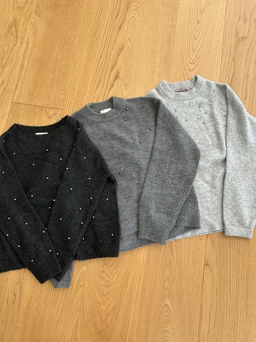 H&M Kleiderpakete: 🩶Set Pullover Perlen🩶 – Gebraucht aus Kilchberg BL von ann_kwk5