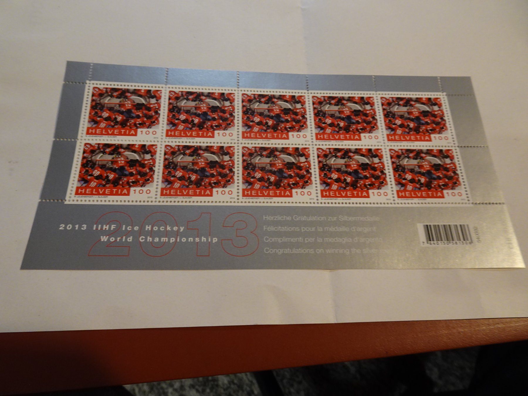 Tutti i francobolli: 2013, KLEINBOGEN IIHF ICE HOCKEY, POSTFRISCH – Nuovo (secondo la descrizione) da Eschenbach SG venduto da eDaisy