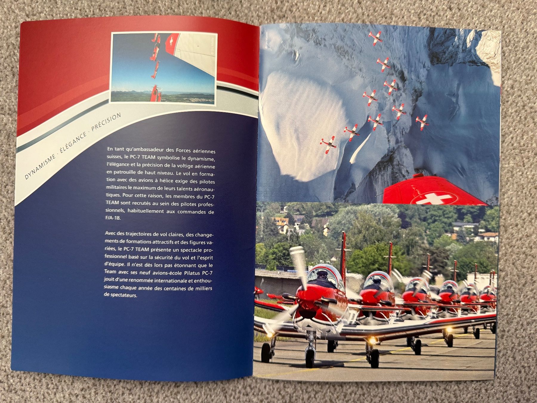 Schweizer Armee Documenti: 6 Prospekte PC7-Team (2013-2017) - Schweizer Luftwaffe – Usato da Brütten venduto da Hst1 6