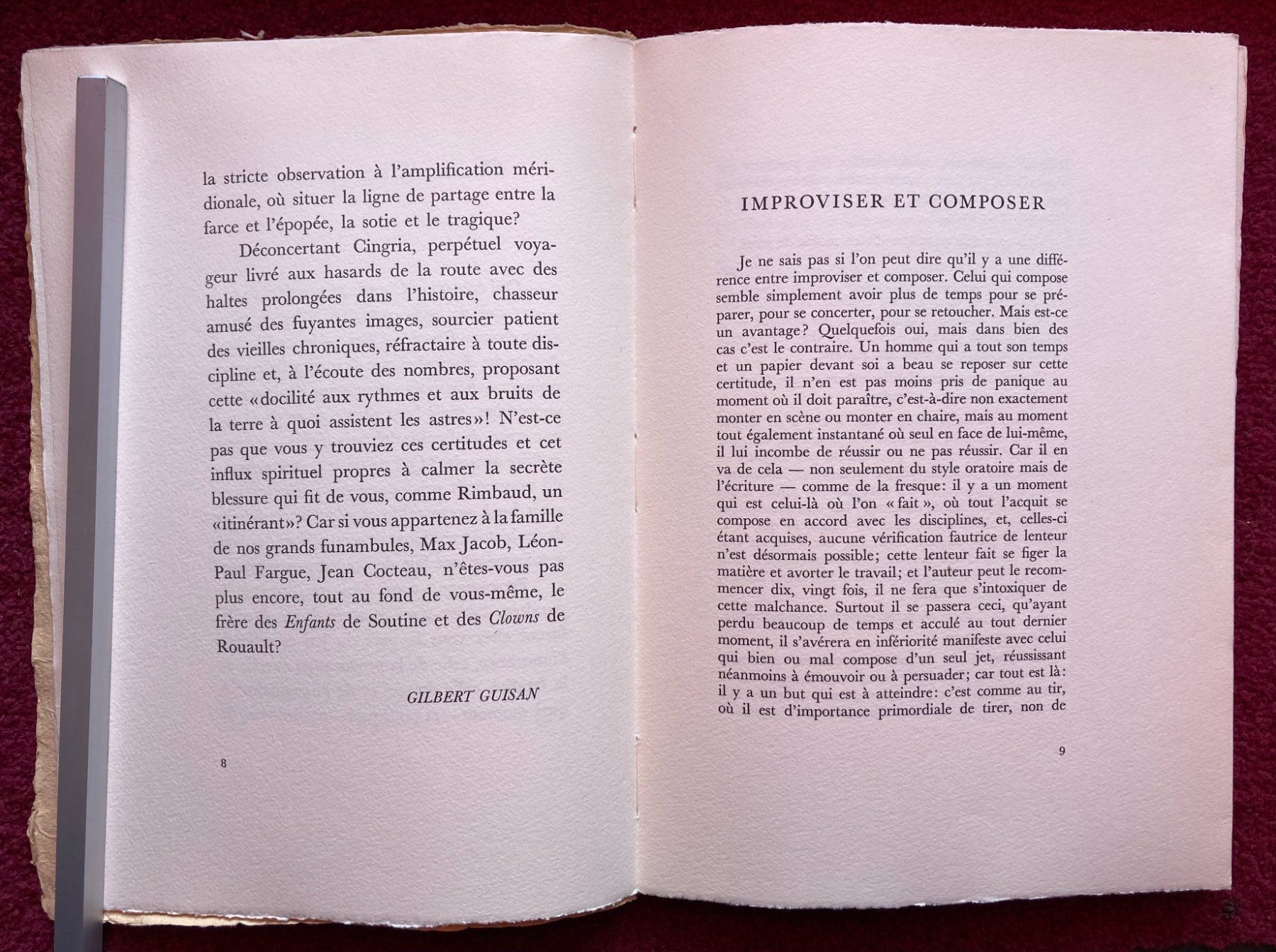 Libri: Charles-Albert Cingria - 1883-1954 / 1966 – Usato da Versoix venduto da HELVETICA_1 1
