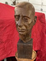 Tolle Bronzeskulptur Herrenportrait, Andreas Reichlin dat.96