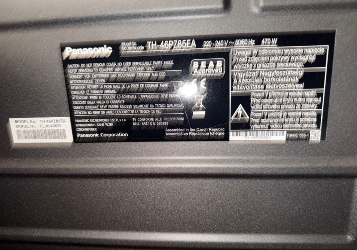 Panasonic Televisori: Panasonic TV 46 Zoll – Usato da Wallbach venduto da sil_h8pz 1