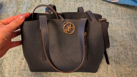 Michael Kors Handtasche, blau-grau, neu