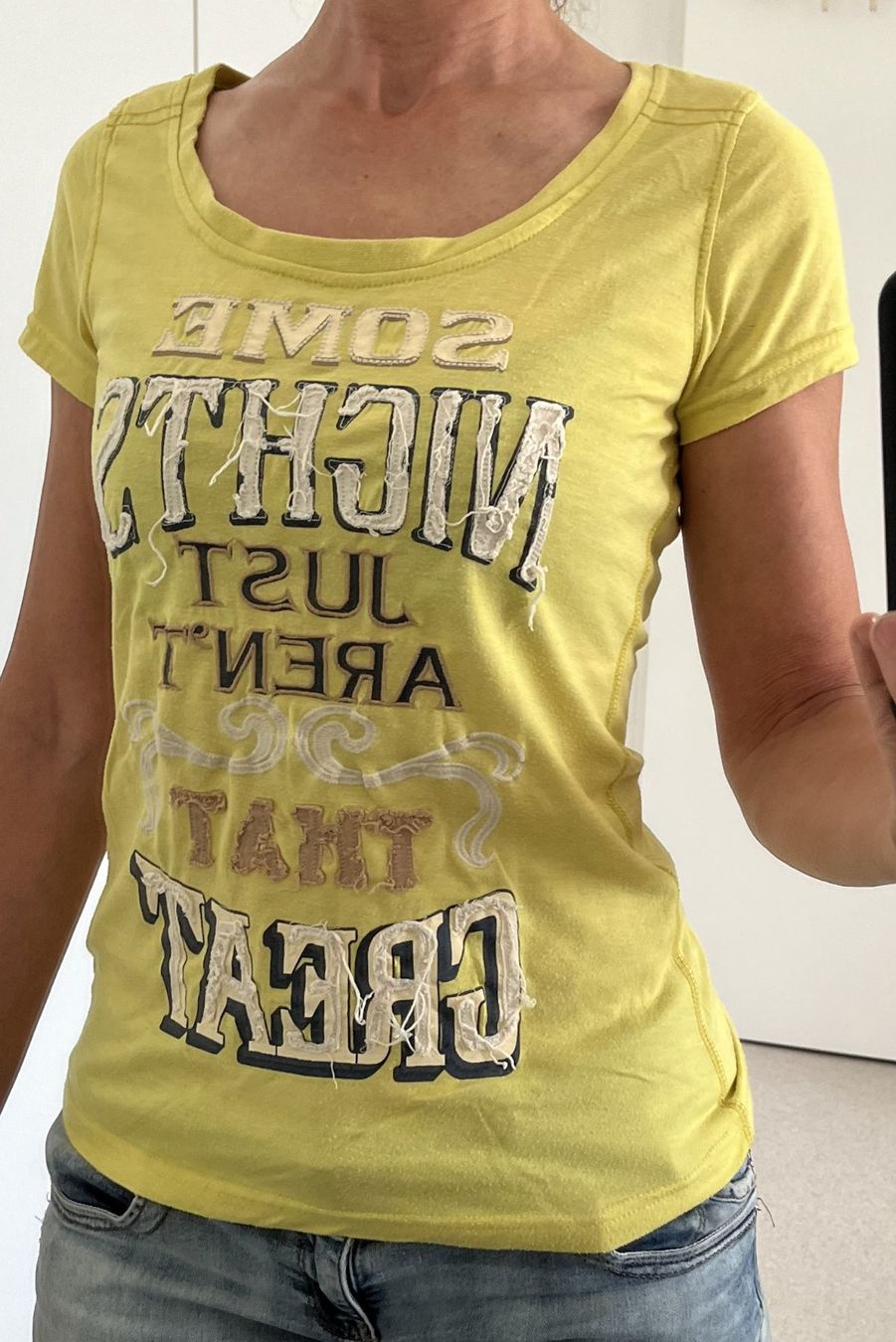 Only T-shirt: T-Shirt gelb Only Gr. S – Usato da Affoltern am Albis venduto da Blackrhythm 1
