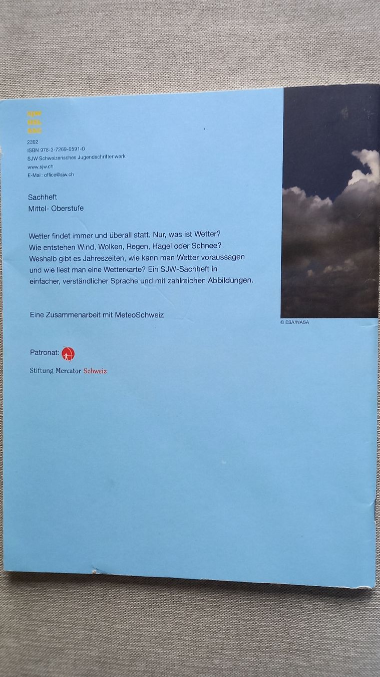 Libri: Wetter, Mensch, Klima – Usato da Adelboden venduto da heu_brt5 1