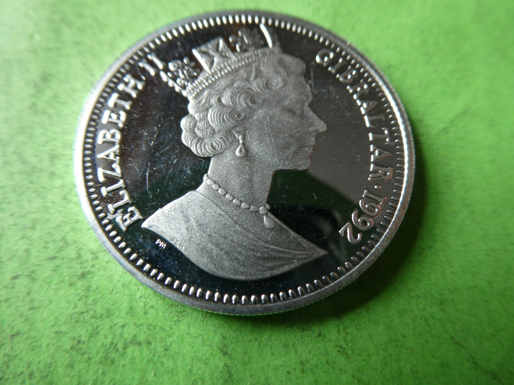 Tutti le monete: Gibraltar 1992, 10 Pounds - Silber 11.05 g – Usato da Hinterforst venduto da Rohusri 1