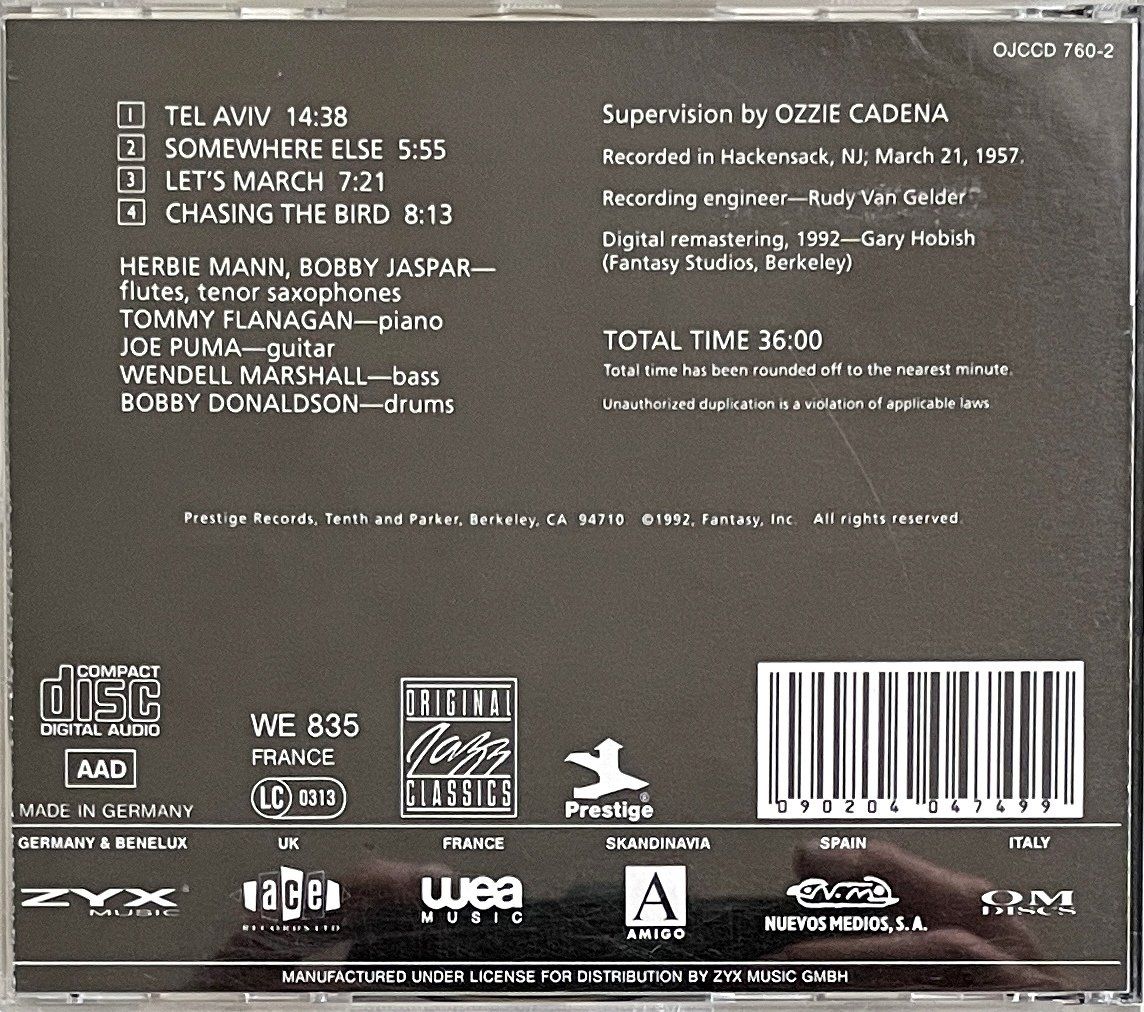CD: Herbie Mann & Bobby Jaspar - Flute Soufflé – Usato da Savagnier venduto da Ne2065 1