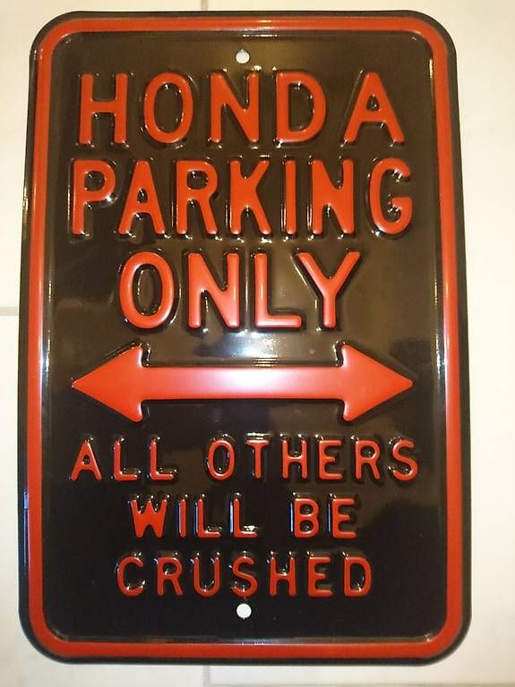Insegne: Honda Parking Only Schild aus Metall – Usato da Ehrendingen venduto da NSX-RR 1