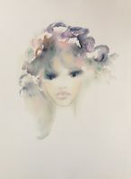 Shan-Merry   " La Face d'une Fee "    Farblithographie