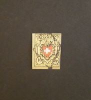 1850: Rayon 10 Rp.gelb Nr.16II