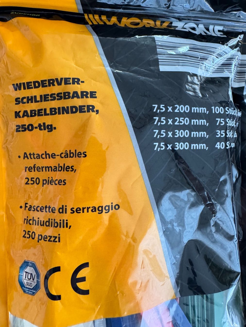 Tutti gli attrezzi: Kabelbinder Set - wiederverschliessbar & standard – Nuovo e nell'imballaggio originale da Embrach venduto da Rondamaro 2