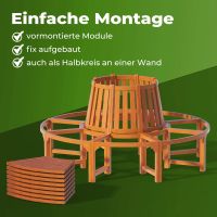 FSC® Baumbank 190cm Gartenbank 360° Rund Eukalyptus Bank