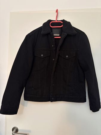 Veste en jean Levi’s sherpa noire femme