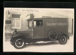 Foto-AK Opel LKW der Firma Dauscher's Le
