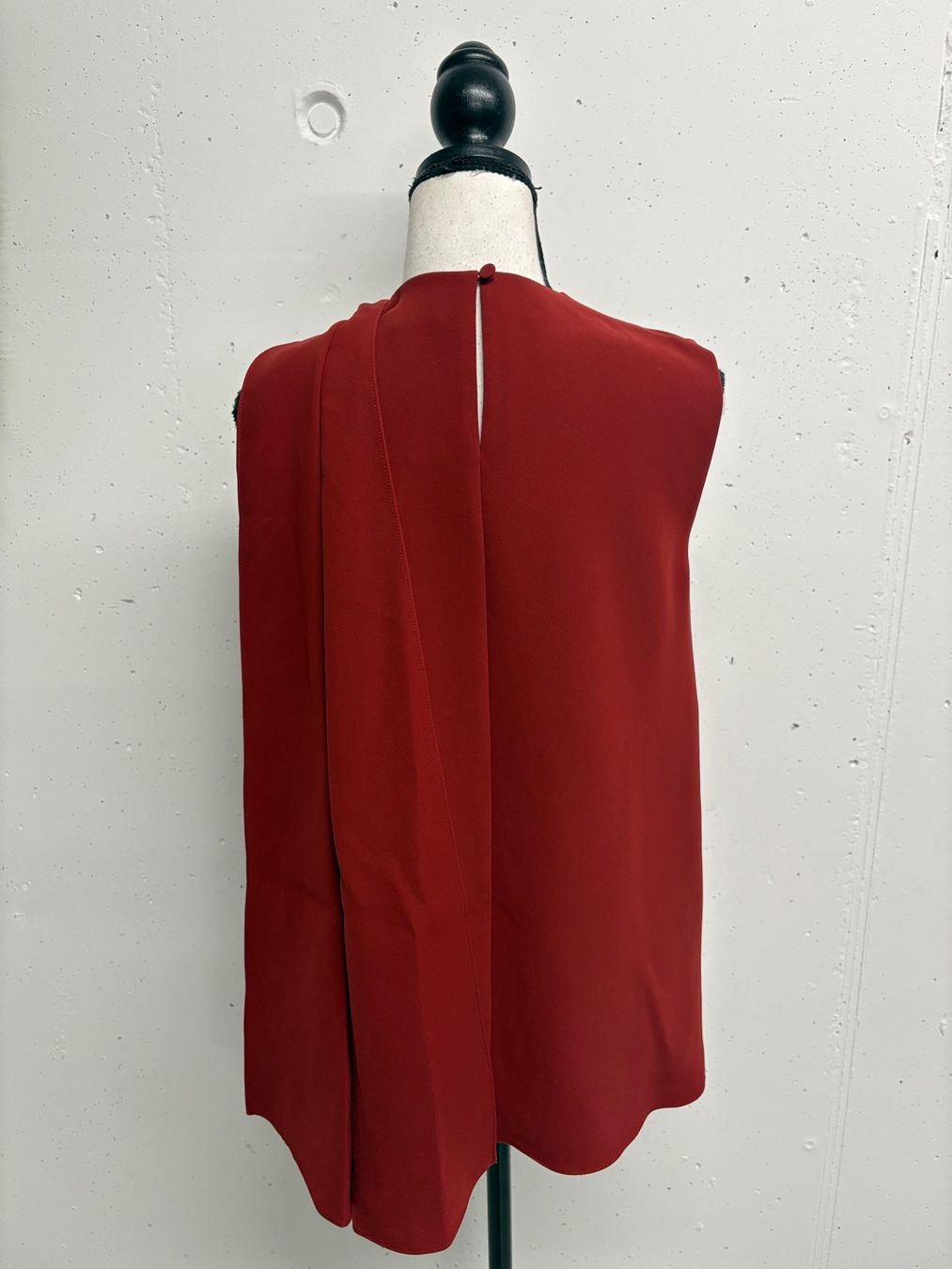 Camicette: Halston Oberteil 36 rostrot Bluse ärmellos Schluppe – Nuovo (secondo la descrizione) da Regensdorf venduto da secondchancefashion 3
