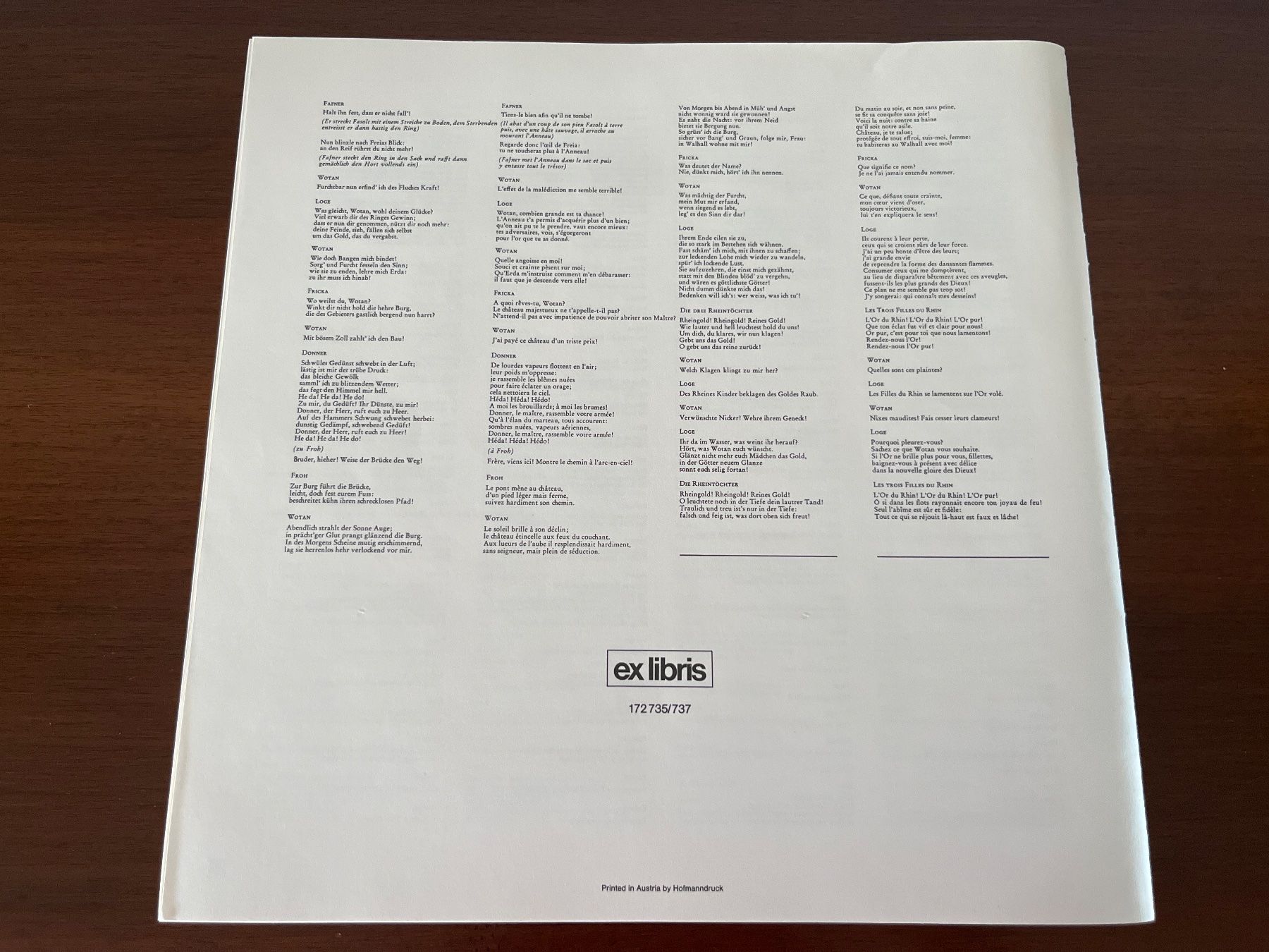 Dischi in vinile: Schallplatte - Richard Wagner, Das Rheingold – Usato da Luzern venduto da Jiggy_8898 4