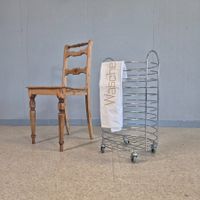 Balton Chrom Gitter Wäschekorb rollbar Laundry Basket