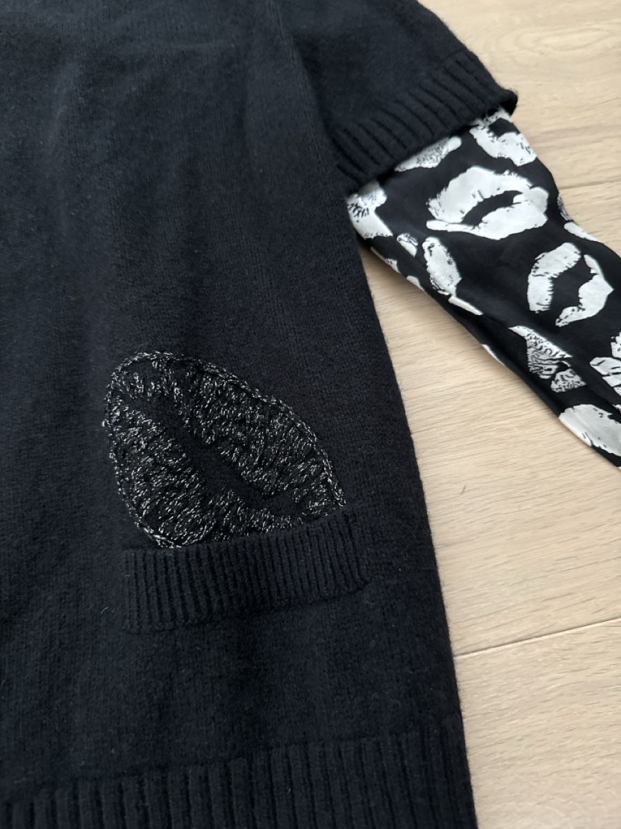 Luisa Cerano Maglioni & Felpe: Luisa Cerano Strickpullover mit Hemdeinsatz, Grösse 42 – Nuovo (secondo la descrizione) da Wittinsburg venduto da redrose296 1