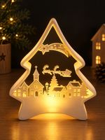 Décoration de Noël lumineuse en forme de sapin