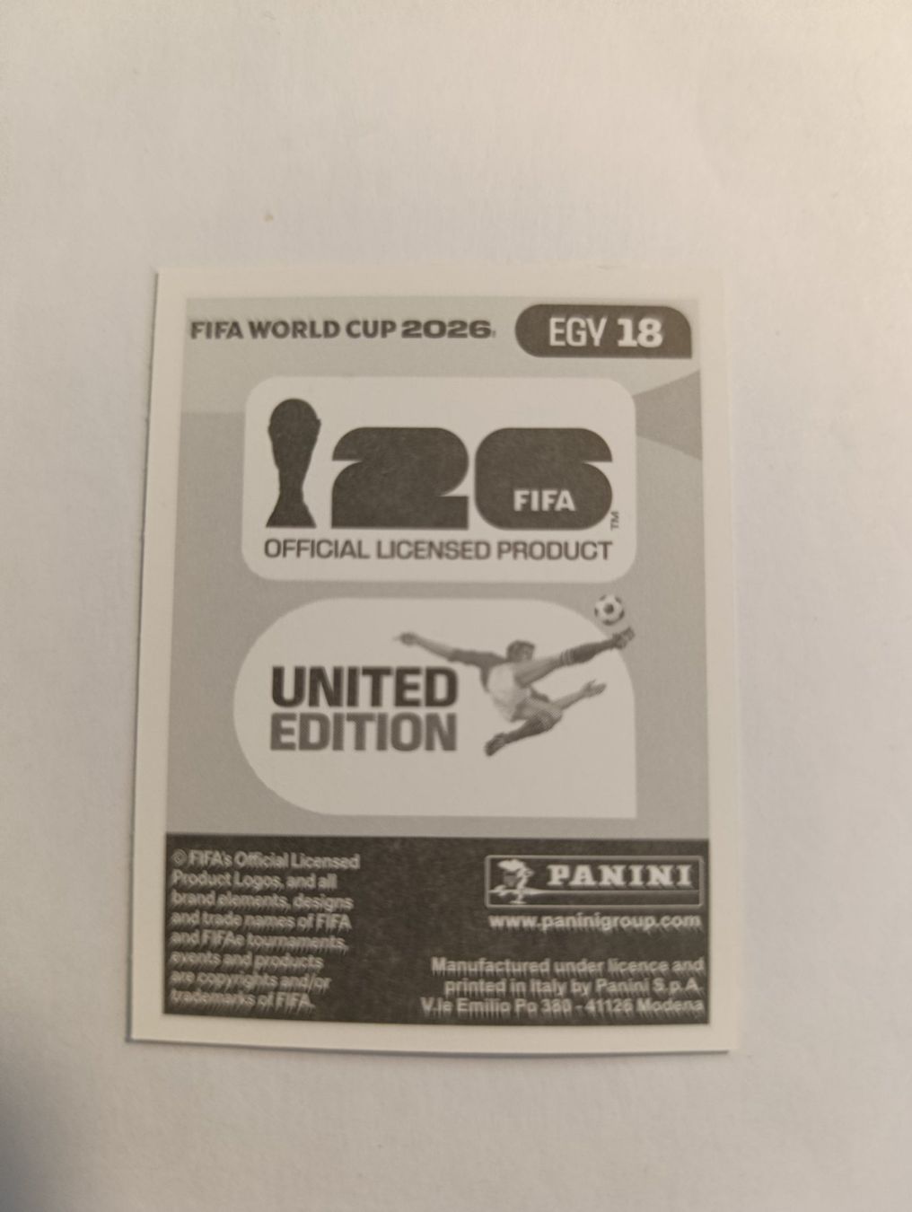 Panini Cartes à collectionner: EGY 18, WM 2026 Panini Sticker – Neuf (Voir description) à Kriens par Annele97 1