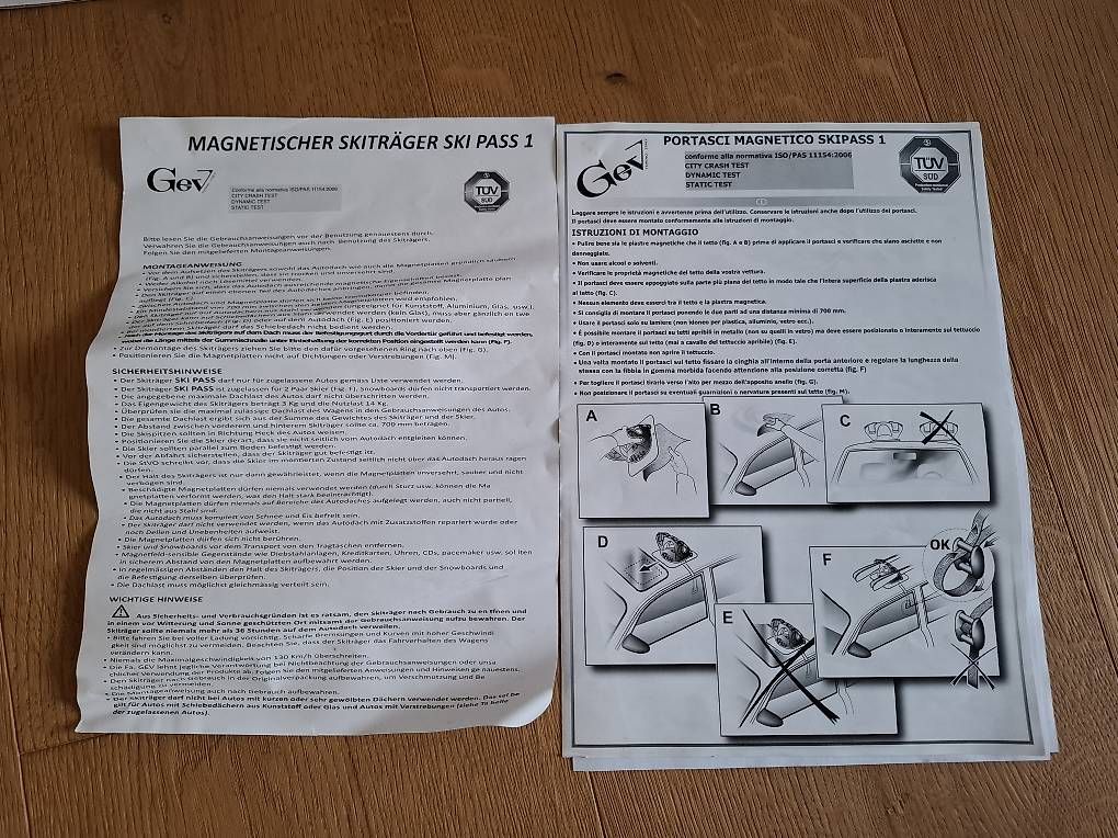 Portapacchi: Magnet Skiträger – Usato da Stettlen venduto da dachsig 3