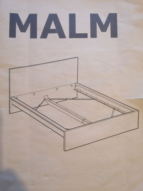Bett Malm 140 x 200 cm komplett Kaufen auf Ricardo