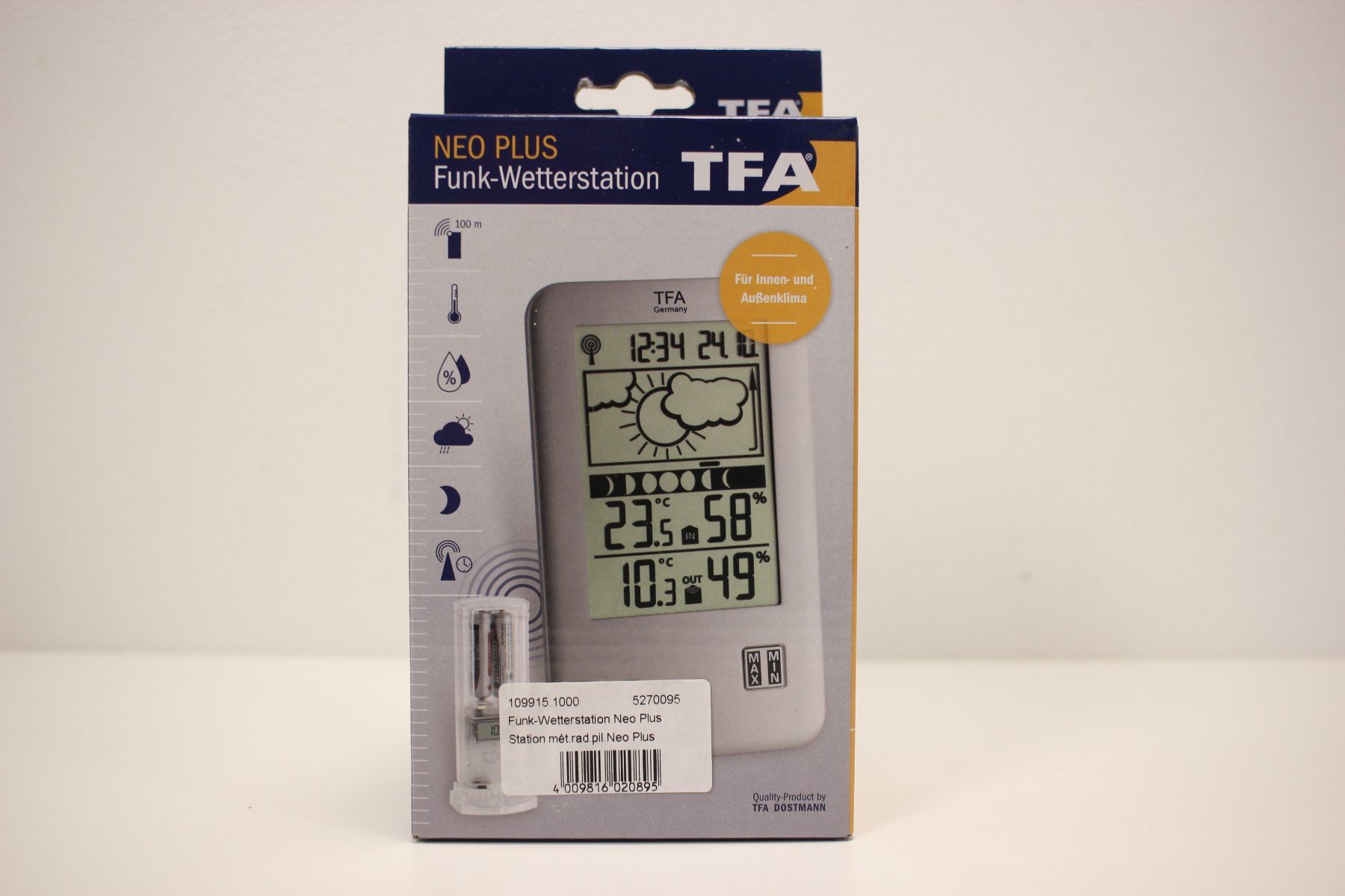 Altro per la casa: TFA Dostmann Wetterstation Neo Plus, Silber – Nuovo e nell'imballaggio originale da Kägiswil venduto da nick333 1