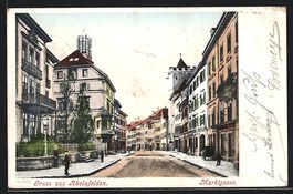 AK Rheinfelden, Marktgasse, 1903