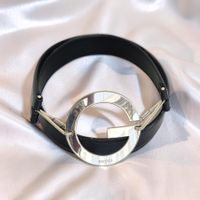 Cintura Gucci vintage in pelle nera, lunghezza 95 cm. ✨️✨️