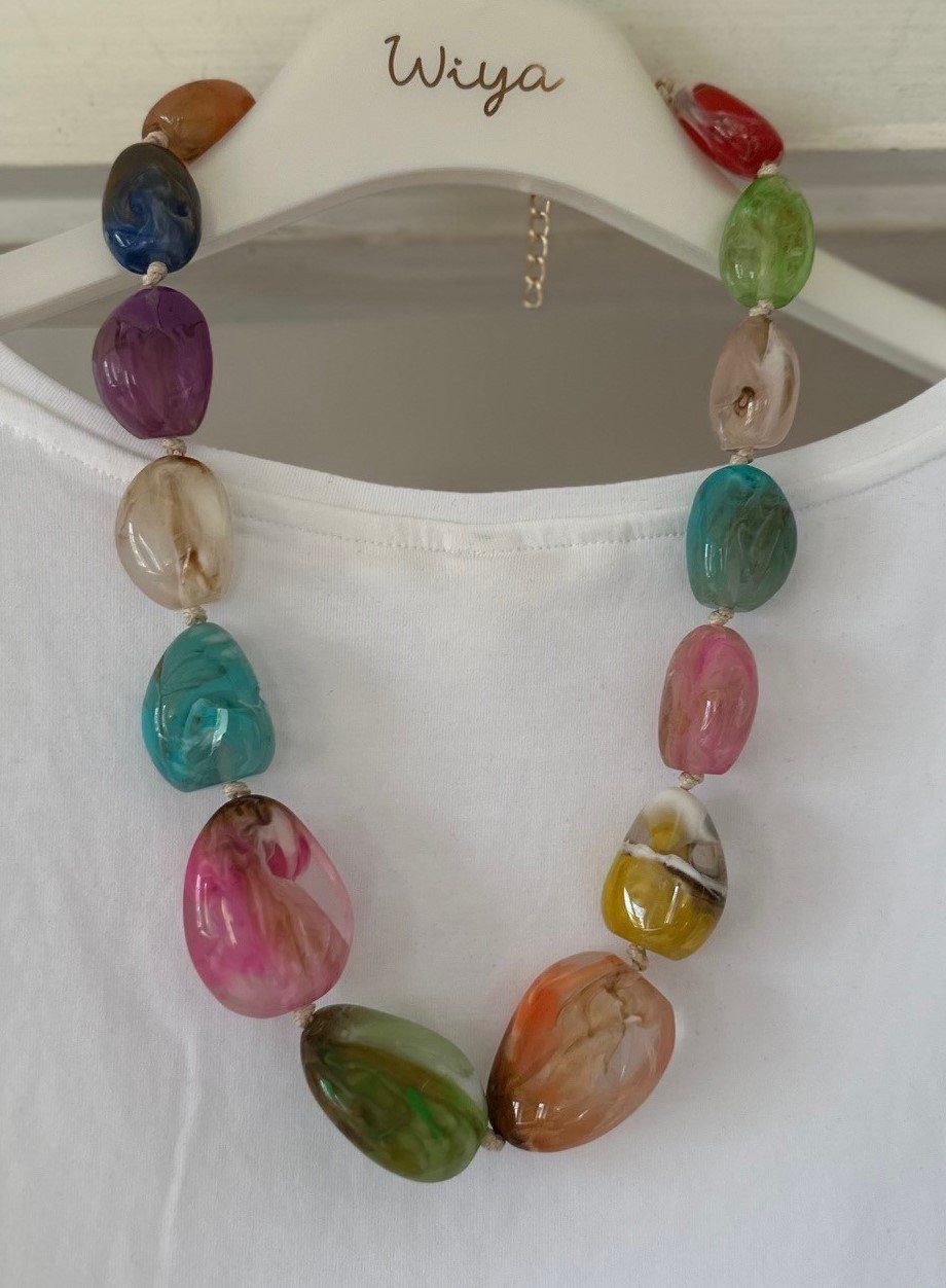 Ketten: Collier avec perles en verre – Neu und originalverpackt aus Locarno von DBSiesta 6