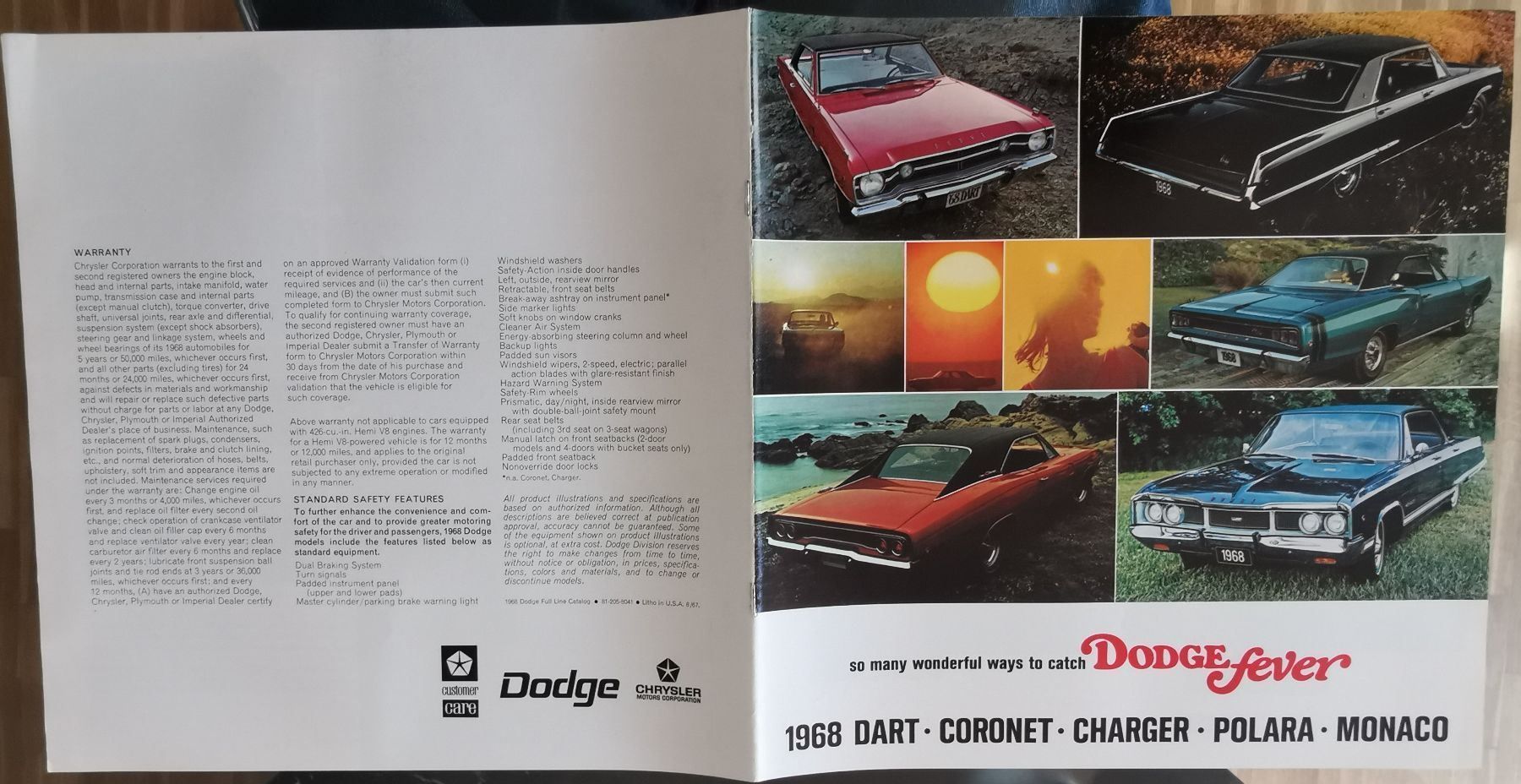 Dodge Documenti: DODGE CHRYSLER MOPAR 1968 – Nuovo (secondo la descrizione) da huenenberg venduto da Suizofelize