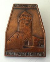 Basel Jugendfest St. Alban 1855-1955 Ø 3 x3,5 cm mit Nadel