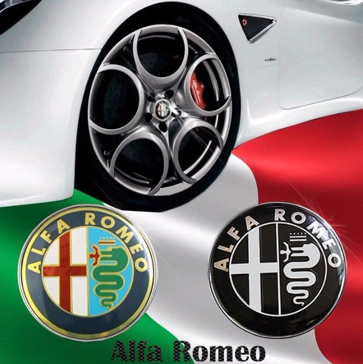 Alle Autoersatzteile: Alfa Romeo Logo 74 mm + 60 mm – Neu und originalverpackt aus Unterägeri von RmOnline 2