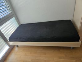 Bett Möbel Pfister Zemo, inkl. Matratze, 4 beinig