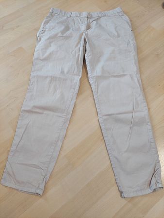 Hosen Esprit beige/grau Baumwolle