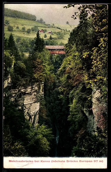 Cartes postales: AK Kerns, Melchaabrücke – D'occasion à Berlin par bartko-reher