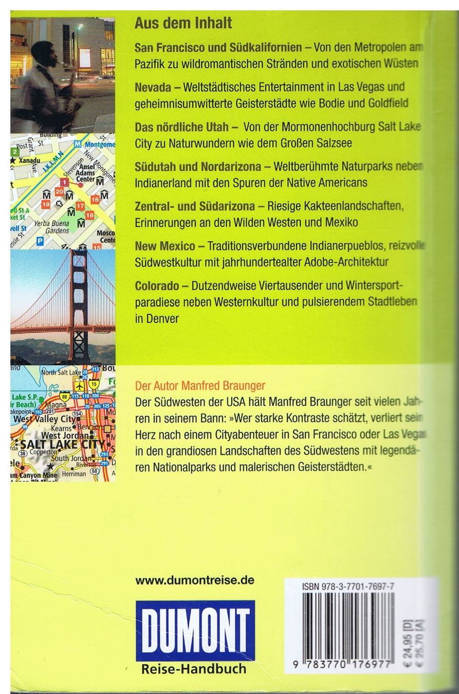 Libri: DUMONT USA "Der Südwesten" Reise-Handbuch – Usato da Unterengstringen venduto da Lastchance 1