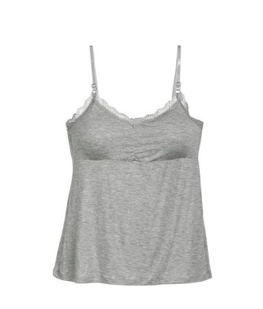 NEUES Top uni Grau mit BH - Cups integriert Gr. S - 223331