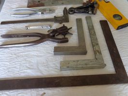 Diverse Winkel metall Schiebleere Säge Lederlocher Wasserwaa