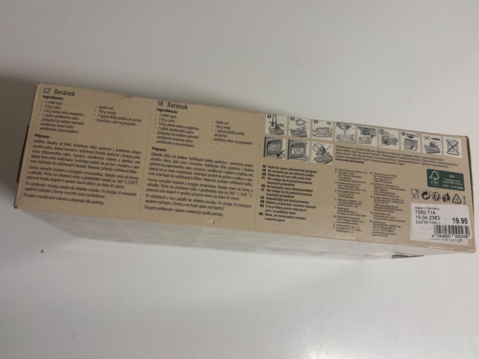 Backformen: Zenker Osterlamm Backform Lamm neu – Gebraucht aus Wallisellen von AS.TZ. 1