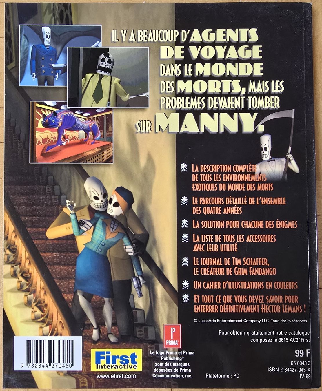 Libri: Guide officiel Prima : Grim Fandango – Usato da Froideville venduto da xXSebastienXx 1