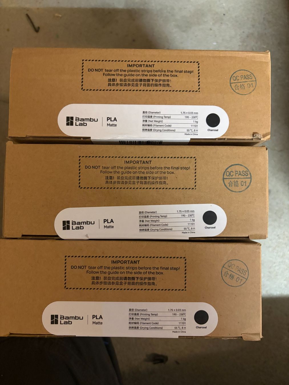 Bambu Lab Stampanti 3D: Bambulab PLA Matt Schwarz – Usato da Längenbühl venduto da AdiM30